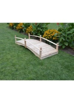 Acorn Garden Bridge Unfinished 4' X 10' -Garden Decor Store 3 4 crop 8613404 02V
