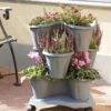 Trifoglio 3-Tier Planter On Wheels -Garden Decor Store 3 4 crop 8613625 01V trifoglio 3 tier planter on wheels