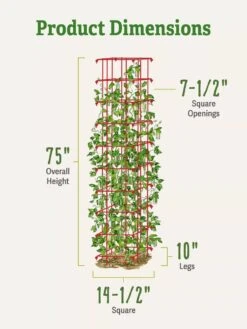 Bean Tower -Garden Decor Store 8587060 dimensions
