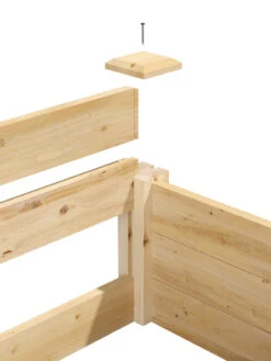 Pine Raised Garden Beds, 4'x4' -Garden Decor Store 8588181 04v