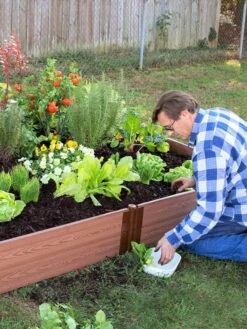 Composite Raised Bed With 1" Boards, 11" -Garden Decor Store 8588274 02V tif