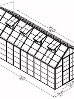 Canopia® By Palram Harmony™ Snap & Grow Greenhouse, 8' -Garden Decor Store 8591043 12V jpg