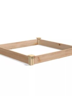Cedar Raised Garden Bed, 4' X 4' X 6" -Garden Decor Store 8591724 04V tif
