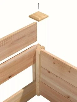 Cedar Raised Garden Bed, 4' X 4' X 6" -Garden Decor Store 8591724 06V tif