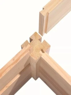 Cedar Raised Garden Bed, 4' X 4' X 6" -Garden Decor Store 8591724 07V tif