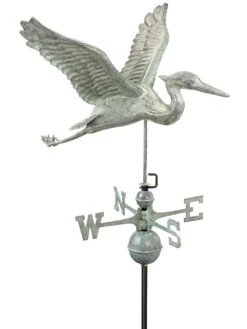 Verde Copper Heron Weathervane, Standard Size 8 Verde Copper Heron Weathervane, Standard Size -Garden Decor Store 8593536 003v copper heron weathervane standard size