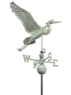 Verde Copper Heron Weathervane, Standard Size 9 Verde Copper Heron Weathervane, Standard Size -Garden Decor Store 8593536 004v