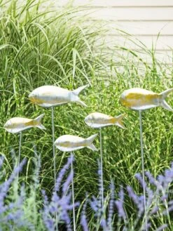 Fish Out Of Water Garden Stakes, Set Of 5 -Garden Decor Store 8593672 9131 tif