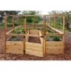 Garden In A Box With Deer Fence, 8' X 12' -Garden Decor Store 8594021 01V raised cedar garden bed with deer fence 8 x 12 3 4