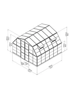 Canopia® By Palram Americana™ Greenhouse, 12' X 12' -Garden Decor Store 8595693 15v