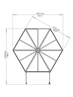Canopia® By Palram Oasis Hexagon Greenhouse -Garden Decor Store 8596238 005V tif