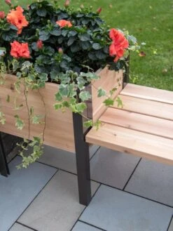 Elevated Cedar Planter Bench Kit, Natural, 90" 10 Elevated Cedar Planter Bench Kit, Natural, 90" -Garden Decor Store 8597992 9645 tif