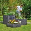 Exaco Hexagonal Raised Garden Bed Planter -Garden Decor Store 8599285 02V exaco hexagonal plastic raised garden bed planter tif