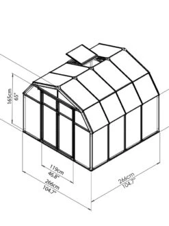 Canopia® By Palram Hobby Gardener Greenhouse, 8' 25 Canopia® By Palram Hobby Gardener Greenhouse, 8' -Garden Decor Store 8599331 11V tif