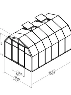 Canopia® By Palram Hobby Gardener Greenhouse, 8' 27 Canopia® By Palram Hobby Gardener Greenhouse, 8' -Garden Decor Store 8599332 03V tif