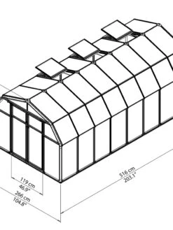 Canopia® By Palram Hobby Gardener Greenhouse, 8' 29 Canopia® By Palram Hobby Gardener Greenhouse, 8' -Garden Decor Store 8599333 04V tif