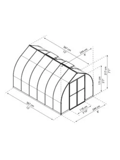 Canopia® By Palram Bella™ Greenhouse, 8' -Garden Decor Store 8599338 04v