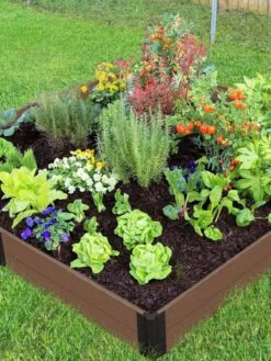 Composite Raised Bed With 1" Boards, 11" -Garden Decor Store 8599452 01V tif