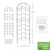 Achla Designs Waves Trellis Extension Piece -Garden Decor Store 8599492 01V tif