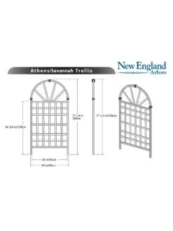 Savannah Composite Vinyl Trellis 7 Savannah Composite Vinyl Trellis -Garden Decor Store 8599769 03v