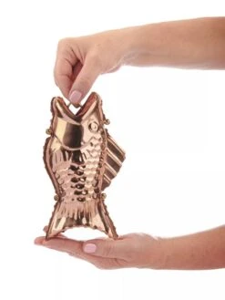 Fish Pure Copper Rain Chain, 8.5' -Garden Decor Store 8600209 02V tif