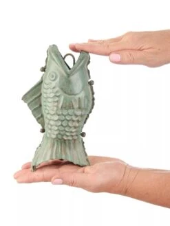 Fish Pure Copper Rain Chain, 8.5' -Garden Decor Store 8600209 06V tif