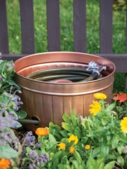 Classic Copper Hose Pot -Garden Decor Store 8600238 0057