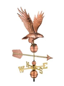 Freedom Eagle Copper Weathervane -Garden Decor Store 8600277 03v