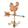 Rooster Garden Copper Weathervane With Pole -Garden Decor Store 8600284 03v rooster garden copper weathervane pole