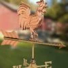 Rooster Cottage Copper Weathervane With Roof Mount -Garden Decor Store 8600284 05v rooster cottage copper weathervane roof mount
