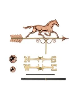 Galloping Horse Copper Weathervane -Garden Decor Store 8600346 04v