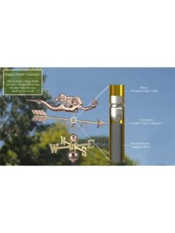 Little Mermaid Copper Weathervane -Garden Decor Store 8600350 06v