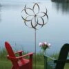Feather Staked Wind Spinner, 32" -Garden Decor Store 8600481 01v feather staked wind spinner 32 inch