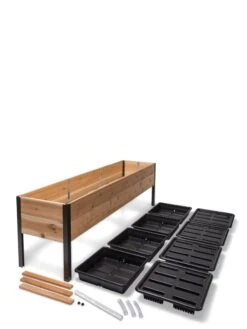 Self-Watering Elevated Planter Box, 2' X 8' -Garden Decor Store 8608960 2297 tif