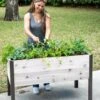 Self-Watering Eco-Stained Elevated Planter Box, 2' X 4' -Garden Decor Store 8608961 5040 tif
