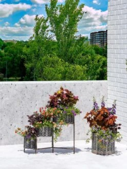 Galvanized Grow Bag Triple Planters With Stand -Garden Decor Store 8609180 0344 tif