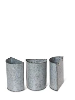 Mini Magnetic Galvanized Planter Pockets, Set Of 3 -Garden Decor Store 8609216 8714 tif