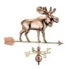 Moose With Arrow Weathervane -Garden Decor Store 8610229 02v moose with arrow copper weathervane