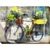 Blue And Yellow Bike Outdoor Wall Art, -Garden Decor Store 8610268 01v outdoor wall art blue and yellow bike