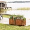 Corten Steel Modular Raised Bed, 2'x4' -Garden Decor Store 8610702 0033 tif