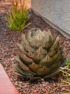 Desert Steel Artichoke Agave Sculpture -Garden Decor Store 8610761 042v