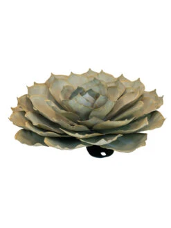 Desert Steel Blue Rose Succulent Sculpture -Garden Decor Store 8610765 01v desert steel blue rose succulent medium