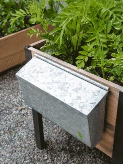 Galvanized Garden Tool Storage Box -Garden Decor Store 8610811 GalvanizedToolStorageBox gif