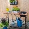 Small Space Potting Table -Garden Decor Store 8611003 024 small space potting table