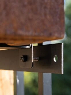 Veradek Metallic Series Corten Steel Railing Planters -Garden Decor Store 8611611 02v