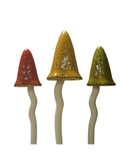 Potting Shed Tinkling Toadstool Sculptures, Set Of 3 -Garden Decor Store 8611730 au 02v potting shed tinkling toadstool sculptures set of 3 autumn