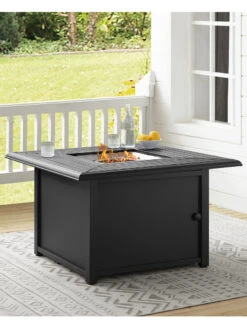 Crosley Dante Metal Fire Table -Garden Decor Store 8611944 01v
