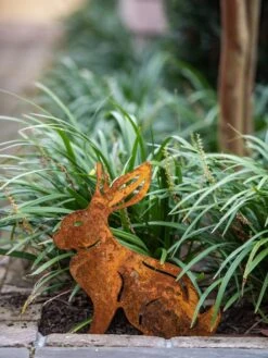 Corten Steel Animal Garden Stakes -Garden Decor Store 8612060 076 tif