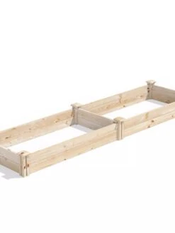 Pine Raised Garden Bed, 2' X 8' -Garden Decor Store 8612243 03V jpg