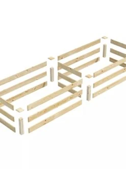 Pine Raised Garden Bed, 2' X 8' -Garden Decor Store 8612244 01V jpg